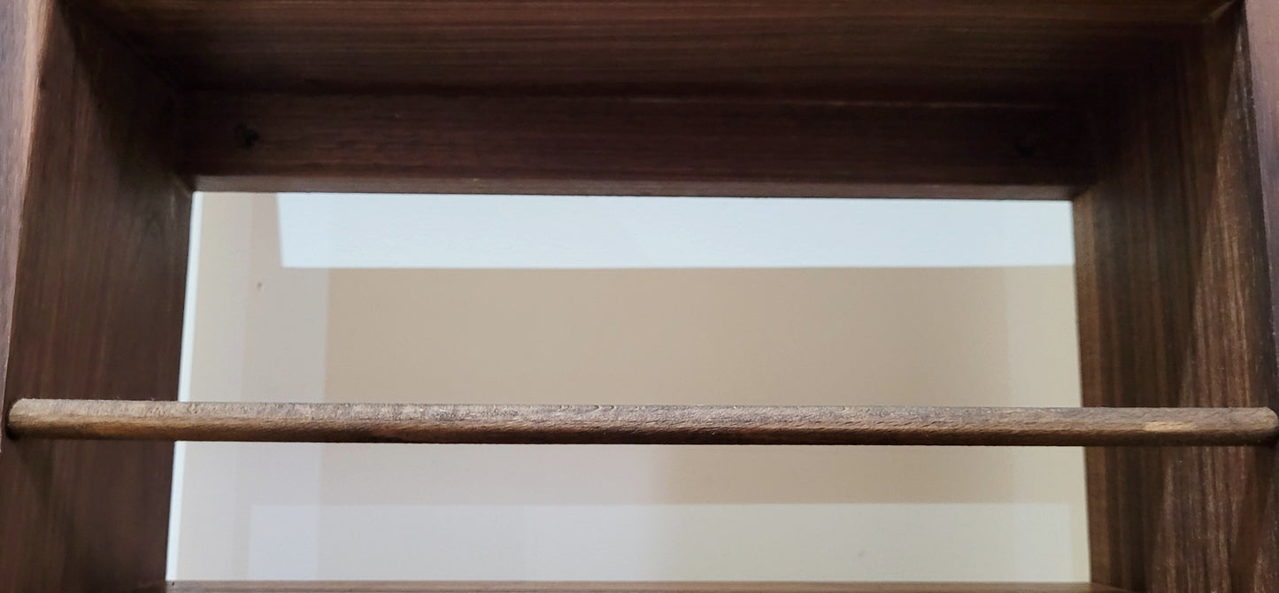 Hidden Fixings on Walnut LarderRack