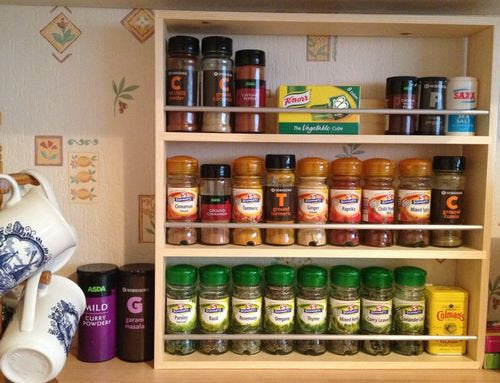 Spice Rack 3 Tiers Shelves Solid Pine Kitchen Storage Made in the UK SilverAppleWood