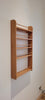 Solid Oak Larder Rack for Pantry Cupboard Doors - Spice Rack - Bottle Rack - 5 Shelves