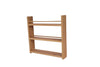 Solid Beech Spice Rack 3 Shelf Deep Capacity & Open Top for Larger Jars, Bottles and Packets