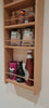 Solid Beech Larder Rack for Pantry Cupboard Doors - Spice Rack - Bottle Rack - 5 Shelves