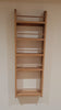 Solid Beech Larder Rack for Pantry Cupboard Doors - Spice Rack - Bottle Rack - 5 Shelves