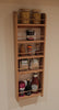 Solid Beech Larder Rack for Pantry Cupboard Doors - Spice Rack - Bottle Rack - 5 Shelves