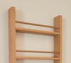 Solid Beech Spice Rack 5 Tiers Kitchen Cupboard & Door Hung