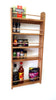 Solid Oak Larder Pantry Spice Rack for Spice Jars, Bottles and Packets - 5 Shelves - SilverAppleWood