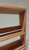 SOLID BEECH SPICE RACK WITH BRUSHED ALUMINIUM RAILS